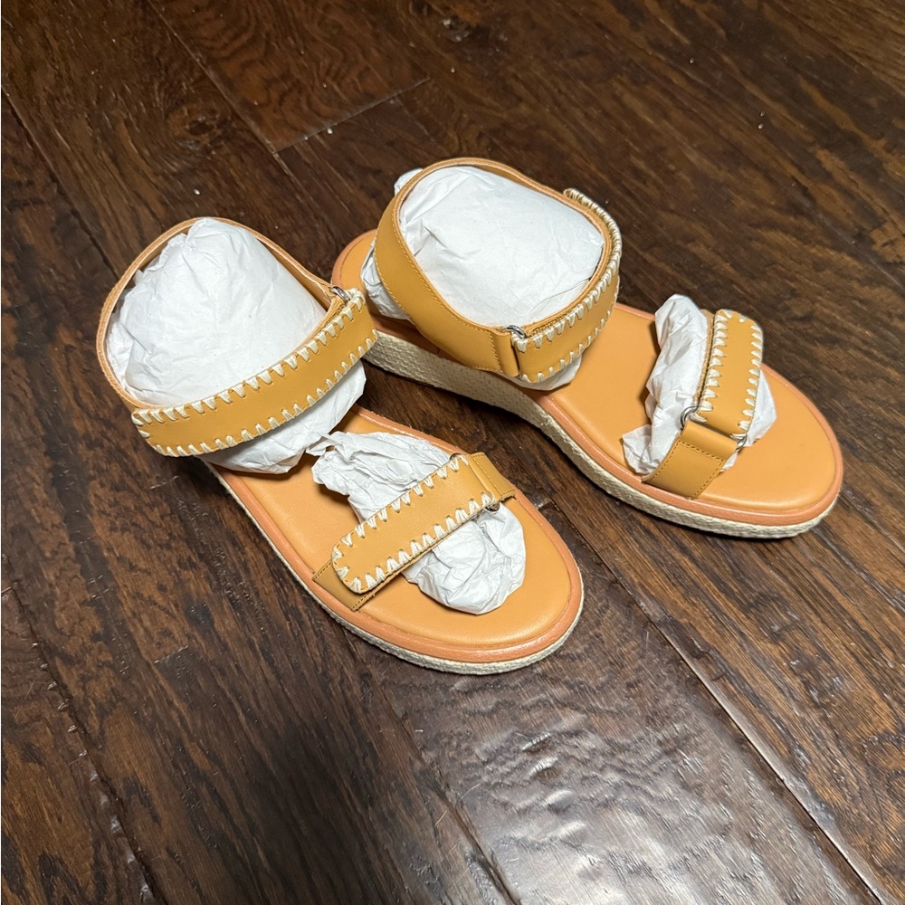 Johnny Was Raffia Embroidered Sandals - Picture 2 of 8